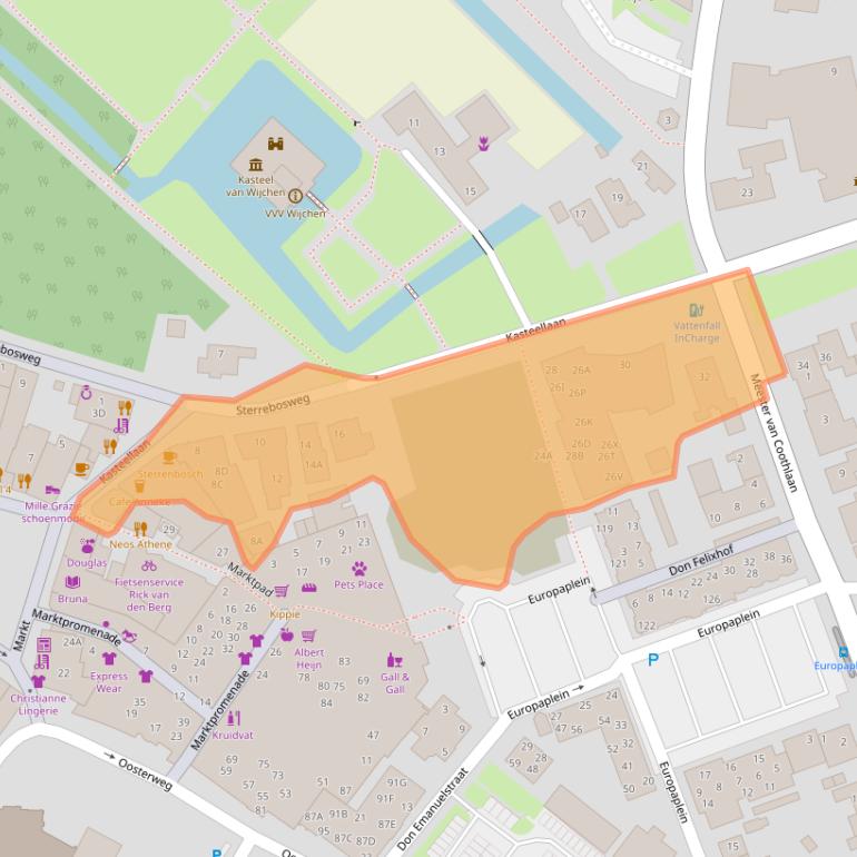 Kaart van postcodegebied 6602DE.