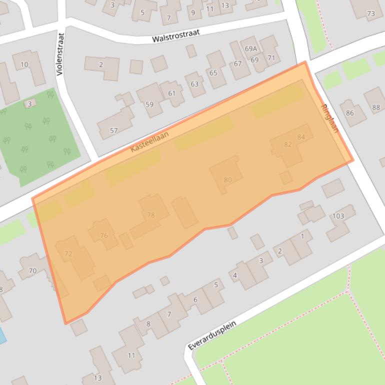 Kaart van postcodegebied 6602DJ.