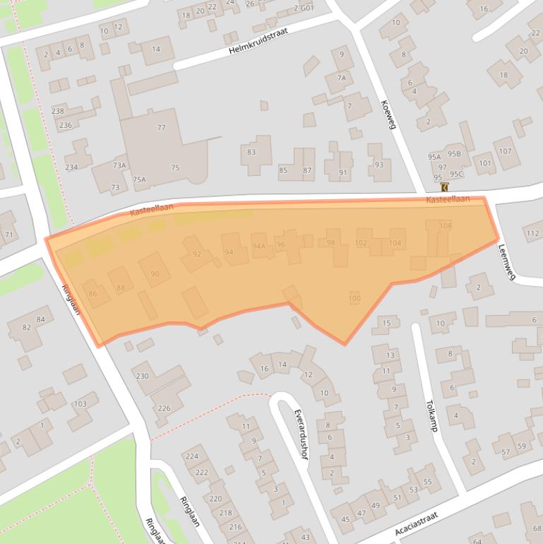 Kaart van postcodegebied 6602DK.