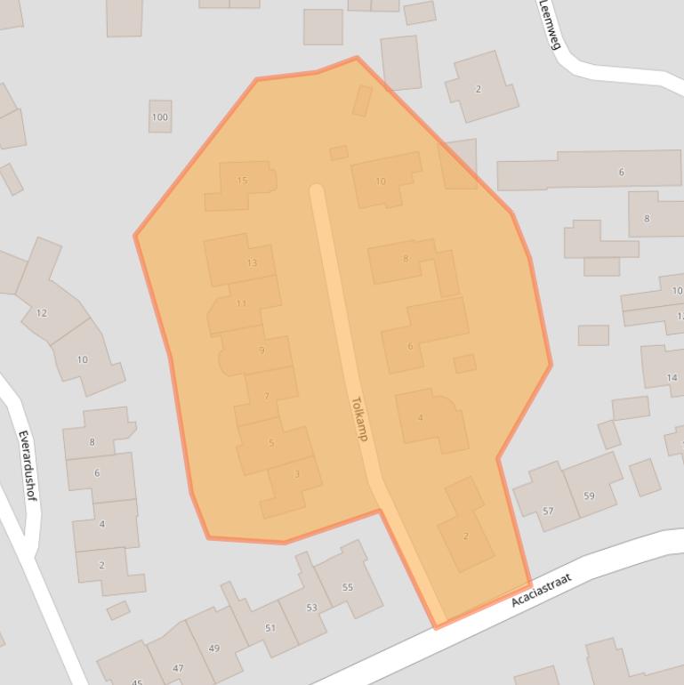 Kaart van postcodegebied 6602DN.