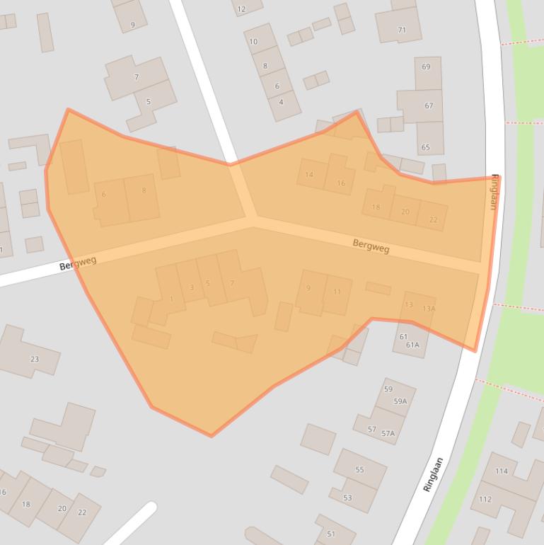 Kaart van postcodegebied 6602ET.