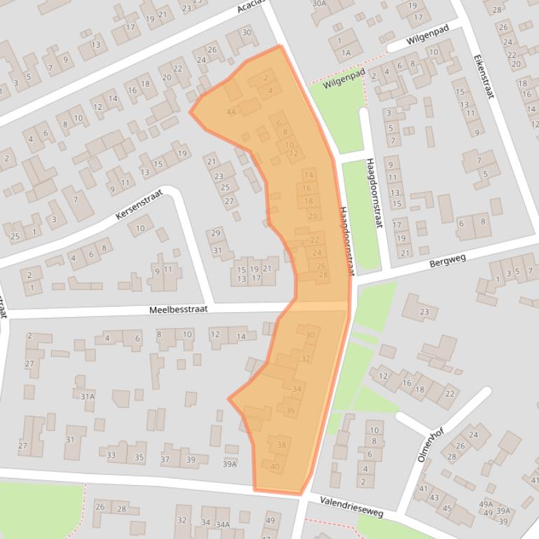 Kaart van postcodegebied 6602EW.