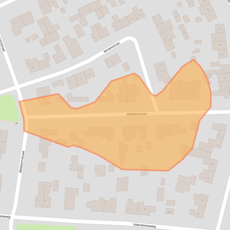 Kaart van postcodegebied 6602EX.
