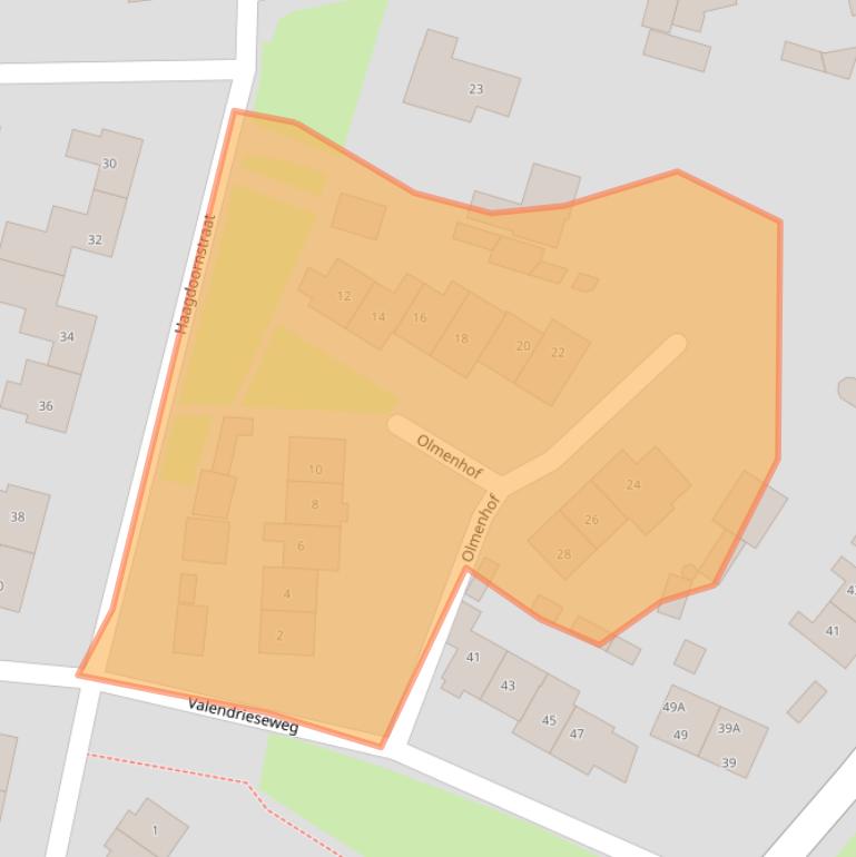 Kaart van postcodegebied 6602EZ.