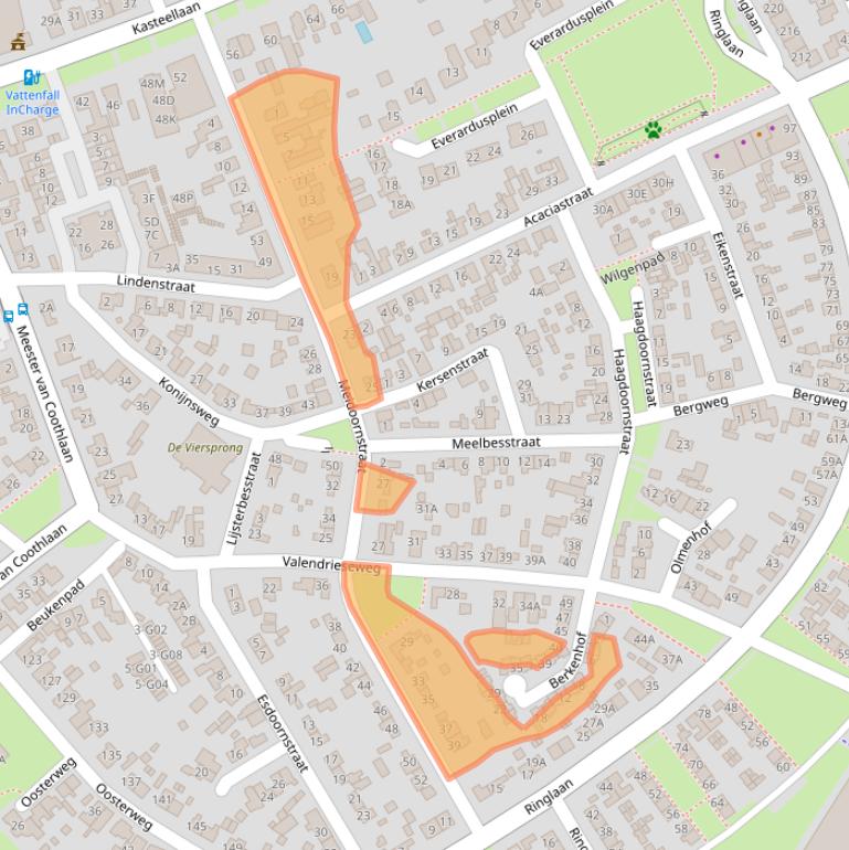 Kaart van postcodegebied 6602GB.