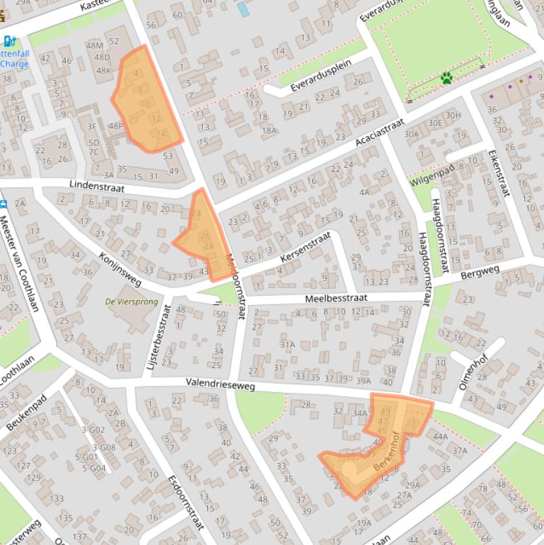 Kaart van postcodegebied 6602GC.