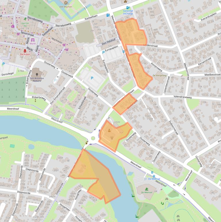 Kaart van postcodegebied 6602GS.