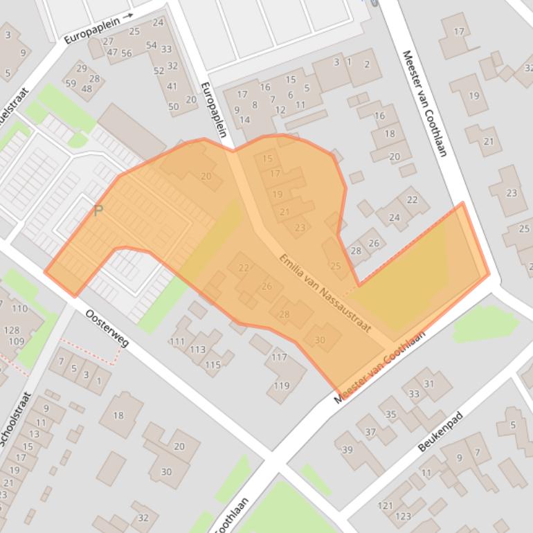 Kaart van postcodegebied 6602GW.