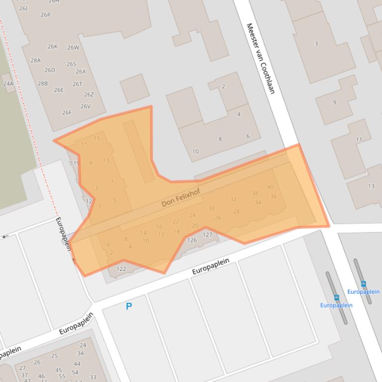 Kaart van postcodegebied 6602GZ.