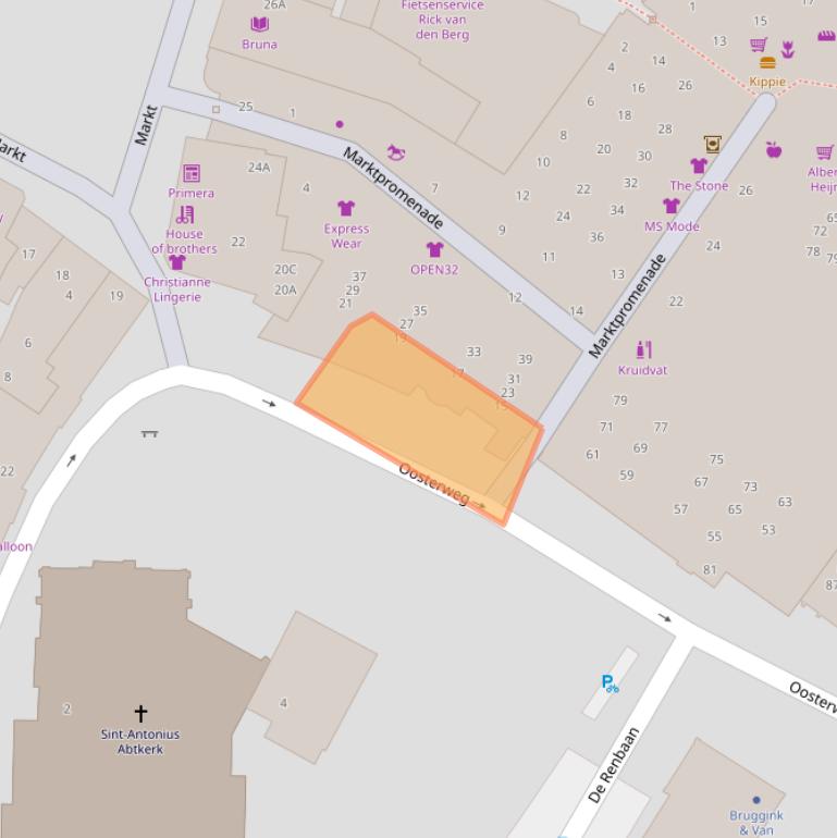 Kaart van postcodegebied 6602HA.