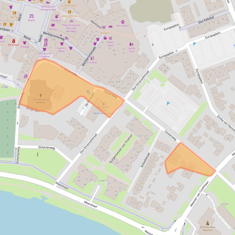 Kaart van postcodegebied 6602HD.