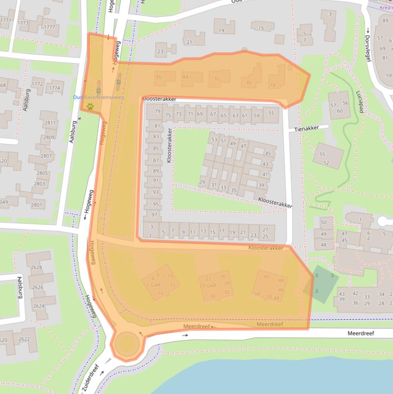 Kaart van postcodegebied 6602HV.