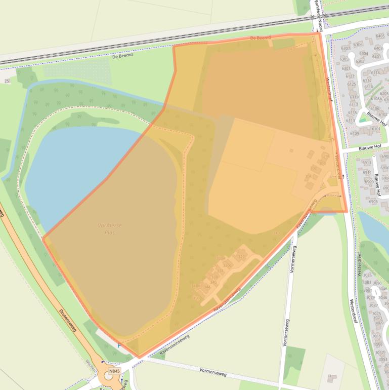 Kaart van postcodegebied 6602NA.