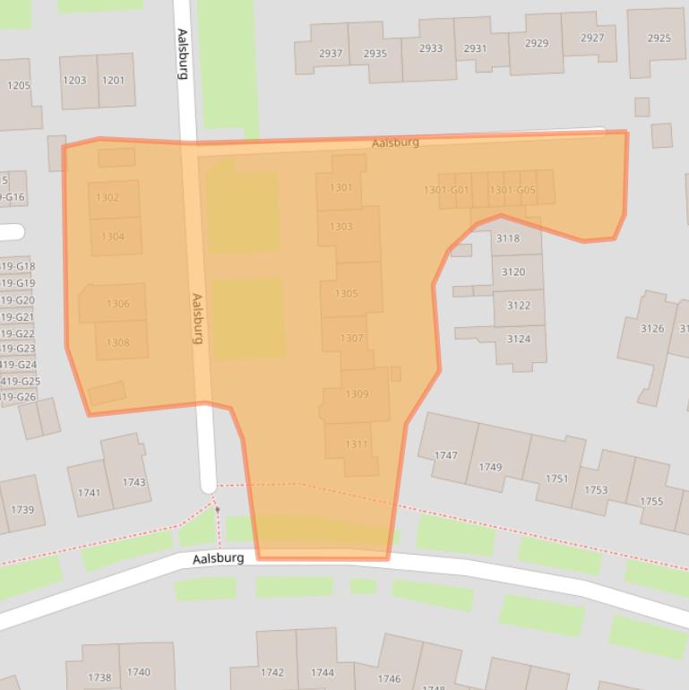 Kaart van postcodegebied 6602TJ.