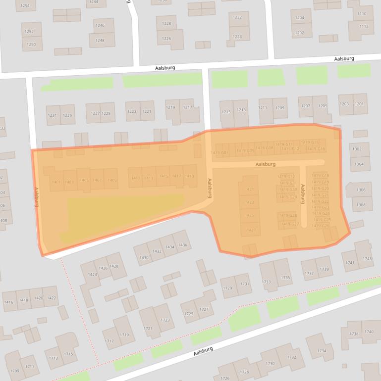 Kaart van postcodegebied 6602TN.