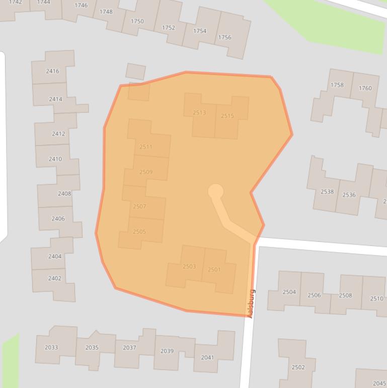 Kaart van postcodegebied 6602WB.