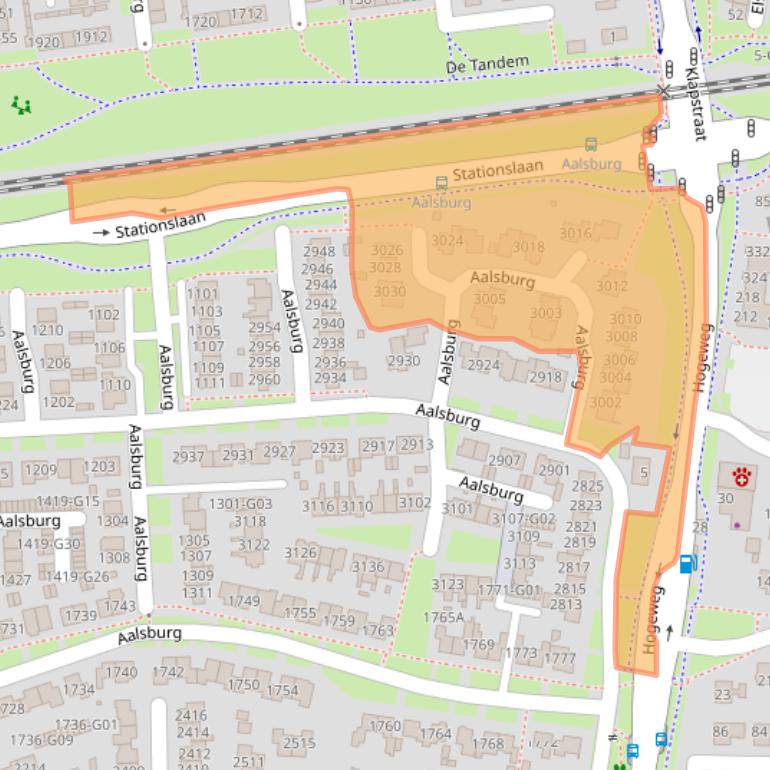 Kaart van postcodegebied 6602WP.