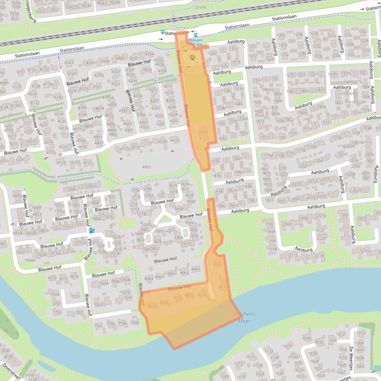 Kaart van postcodegebied 6602WX.