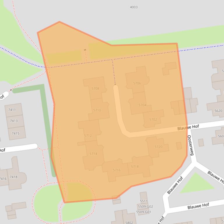 Kaart van postcodegebied 6602XB.