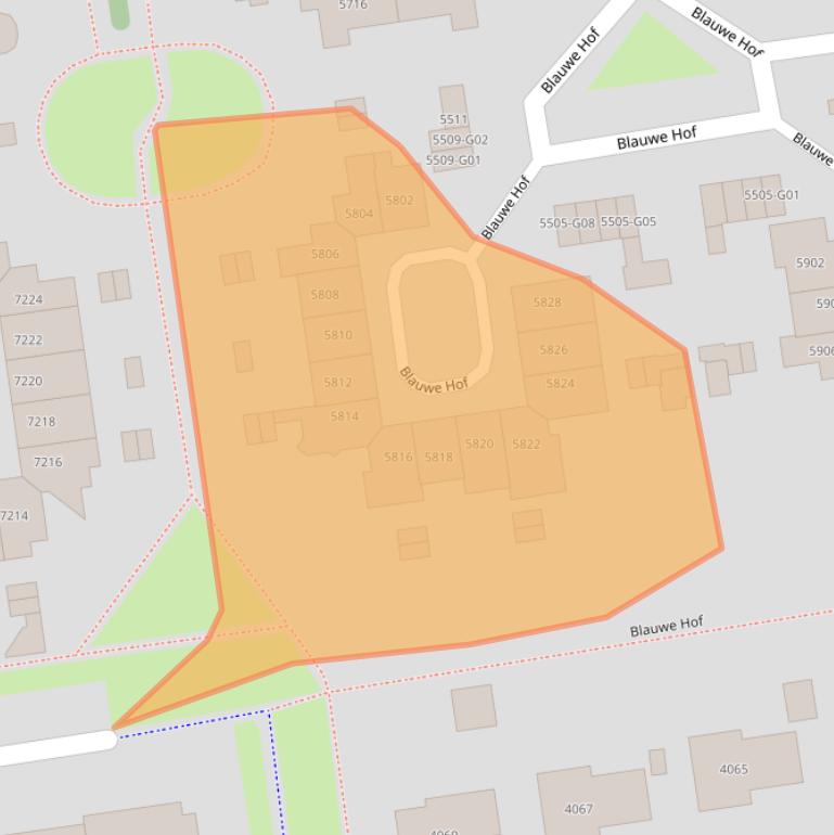 Kaart van postcodegebied 6602XC.