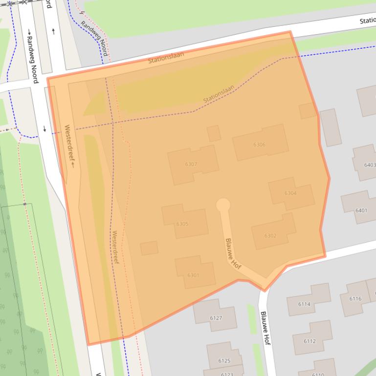 Kaart van postcodegebied 6602ZH.