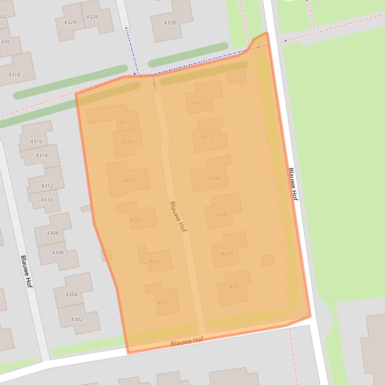 Kaart van postcodegebied 6602ZW.