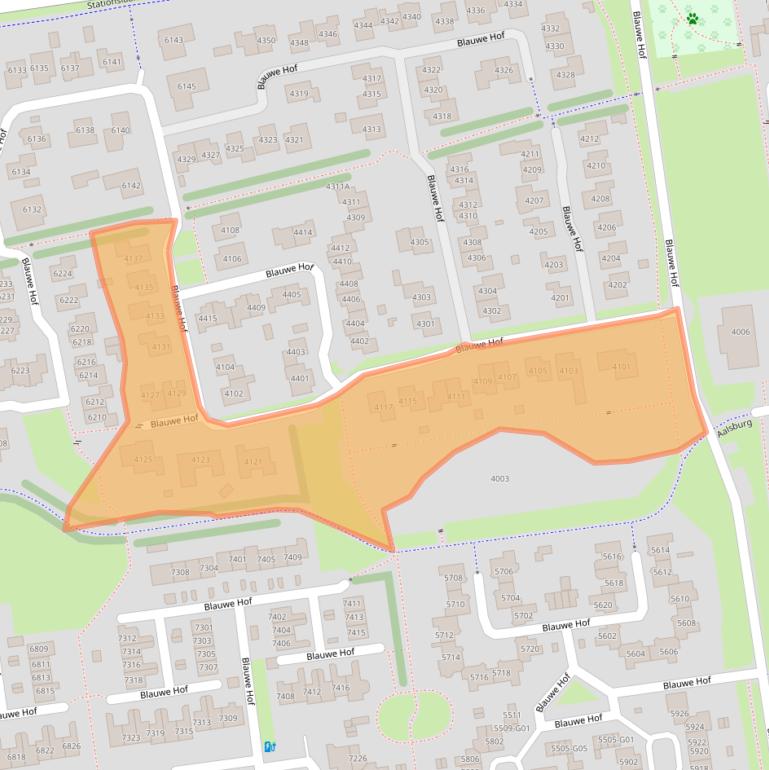 Kaart van postcodegebied 6602ZX.