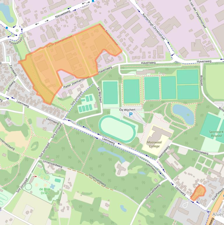 Kaart van postcodegebied 6603AV.