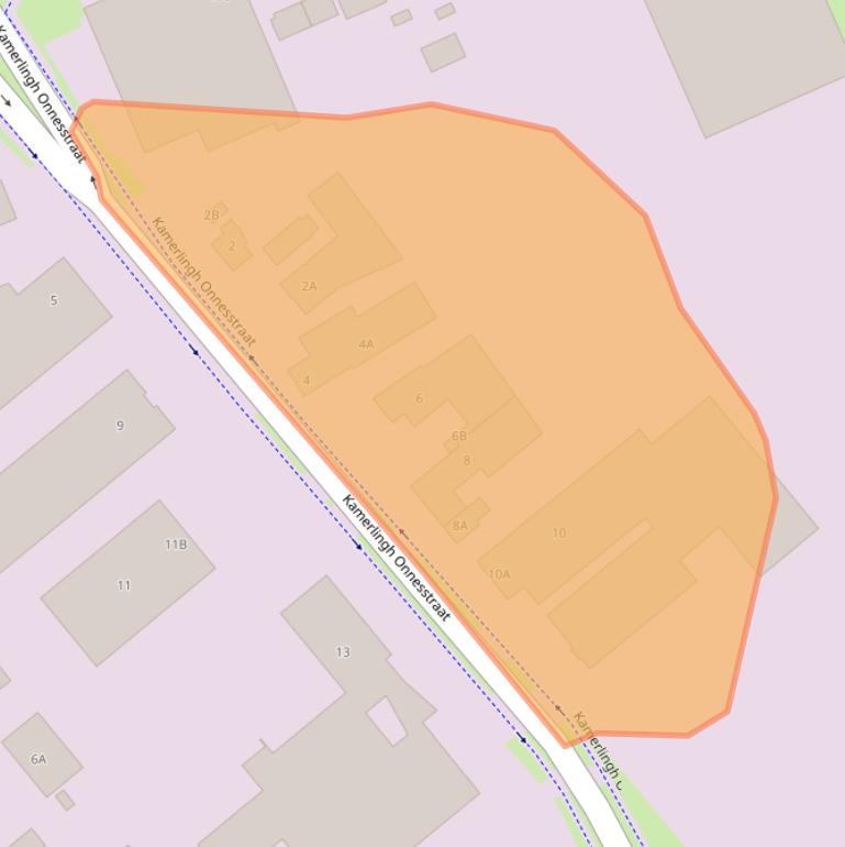 Kaart van postcodegebied 6603AZ.