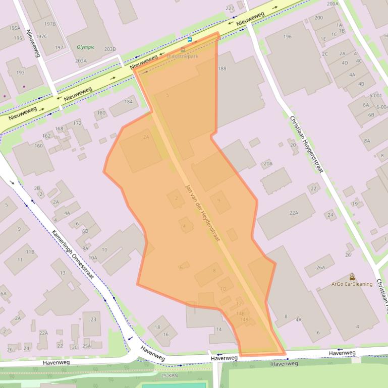 Kaart van postcodegebied 6603BA.