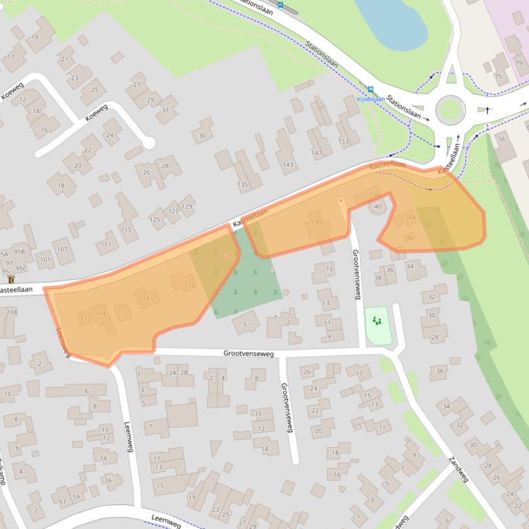 Kaart van postcodegebied 6603BJ.