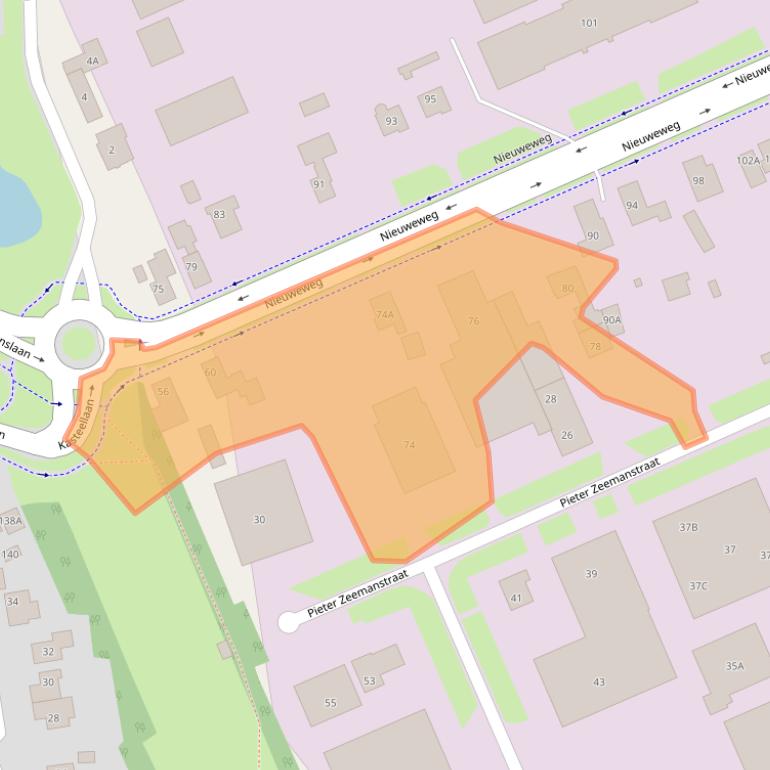 Kaart van postcodegebied 6603BR.