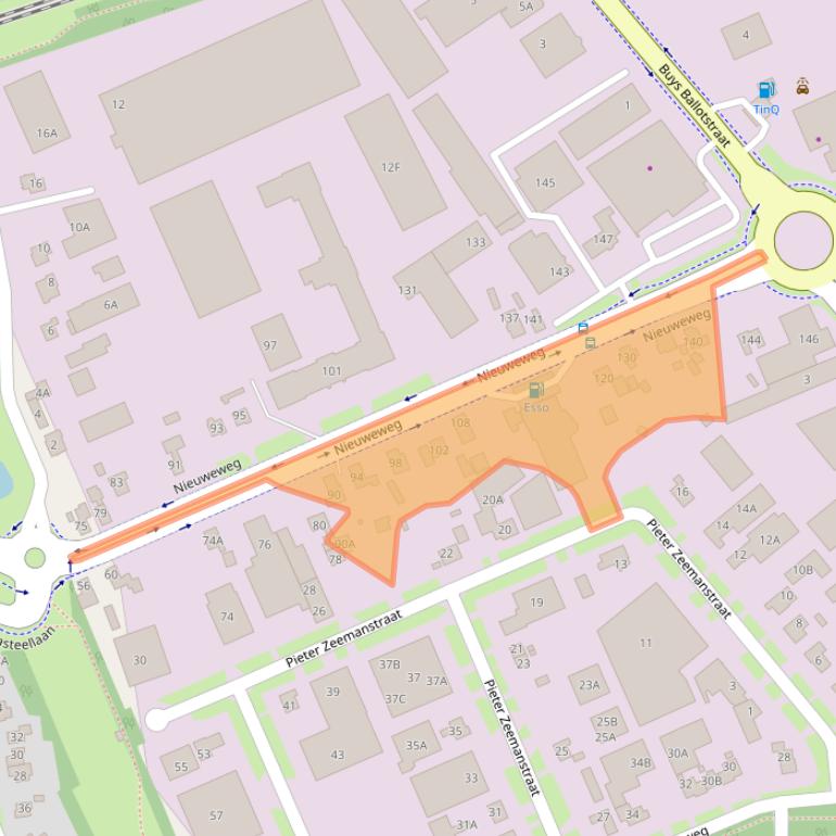 Kaart van postcodegebied 6603BS.