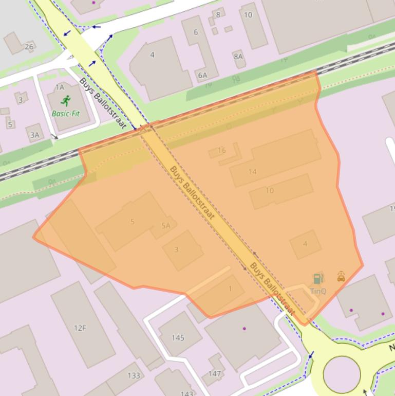 Kaart van postcodegebied 6603BW.