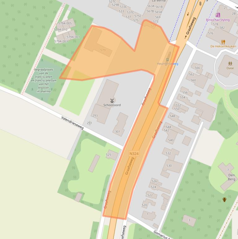 Kaart van postcodegebied 6603CC.