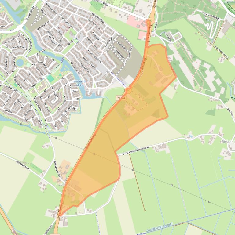 Kaart van postcodegebied 6603CJ.