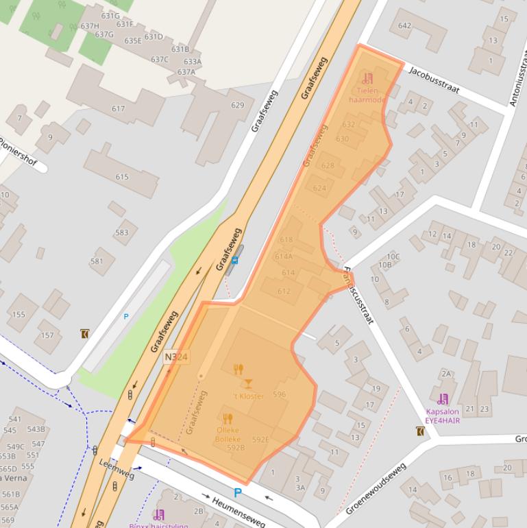 Kaart van postcodegebied 6603CM.