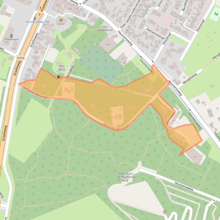 Kaart van postcodegebied 6603CS.