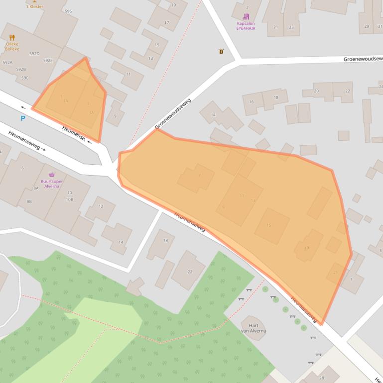 Kaart van postcodegebied 6603CW.