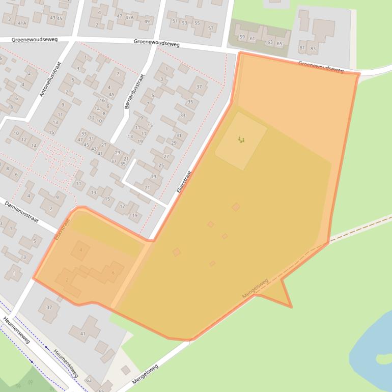 Kaart van postcodegebied 6603DB.