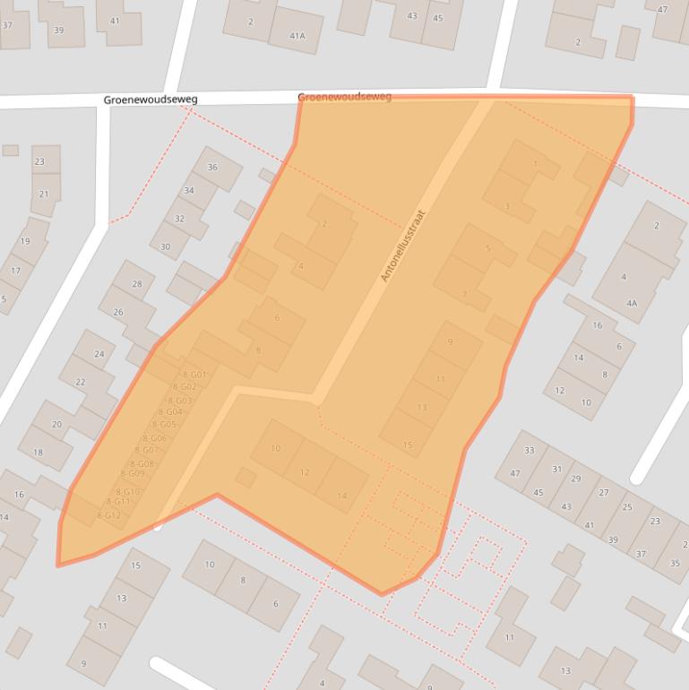 Kaart van postcodegebied 6603DL.