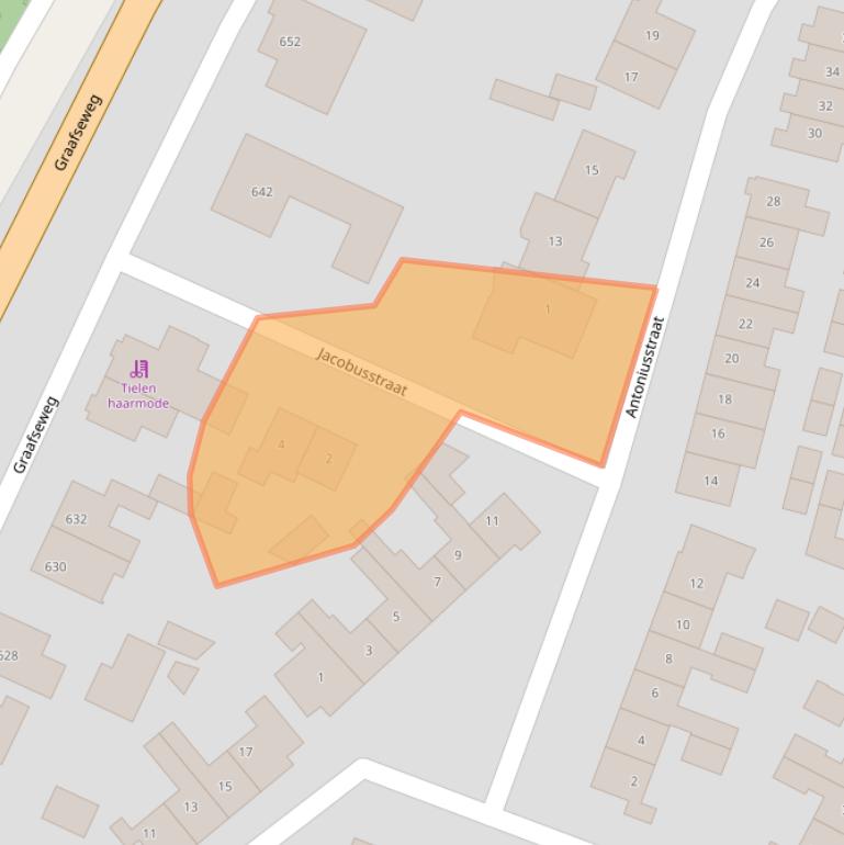 Kaart van postcodegebied 6603DS.