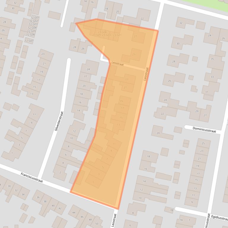 Kaart van postcodegebied 6603EA.