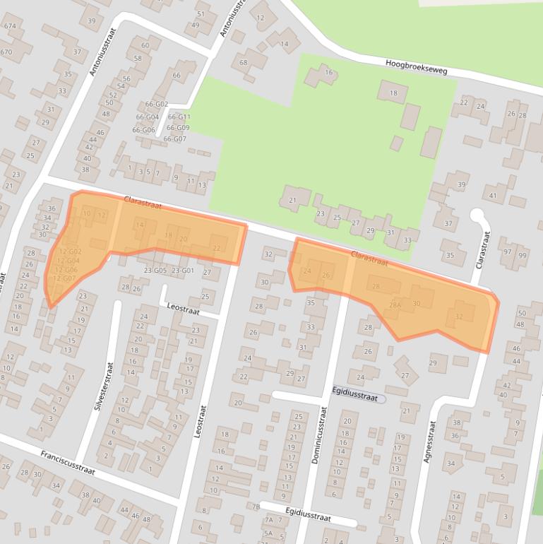 Kaart van postcodegebied 6603EC.