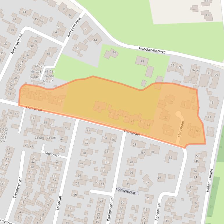 Kaart van postcodegebied 6603EL.