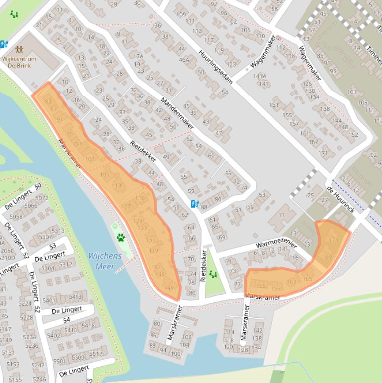 Kaart van postcodegebied 6603JG.