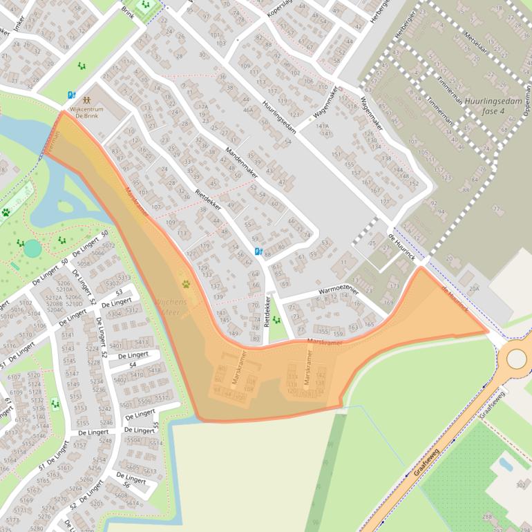 Kaart van postcodegebied 6603JJ.