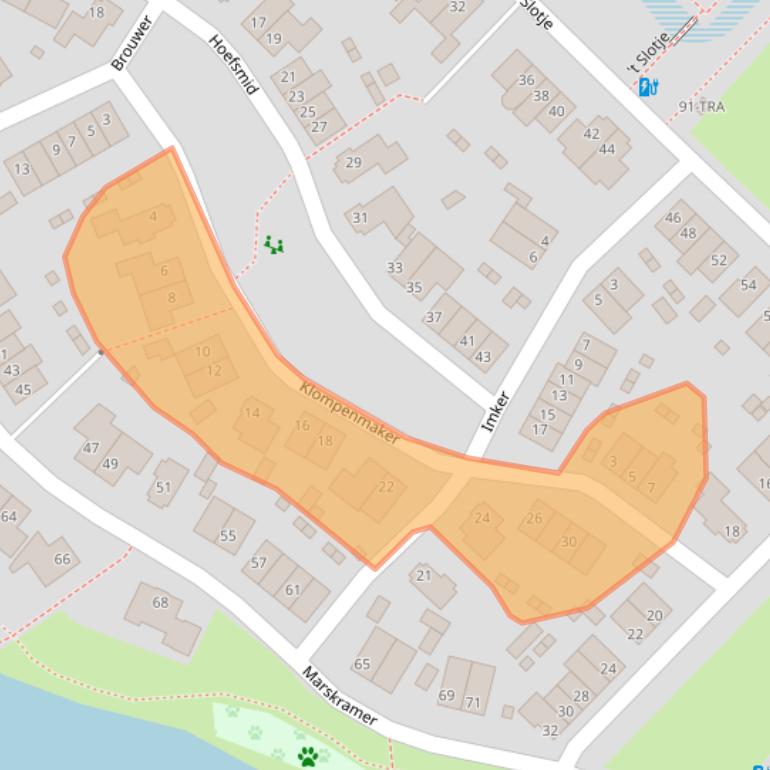 Kaart van postcodegebied 6603JM.