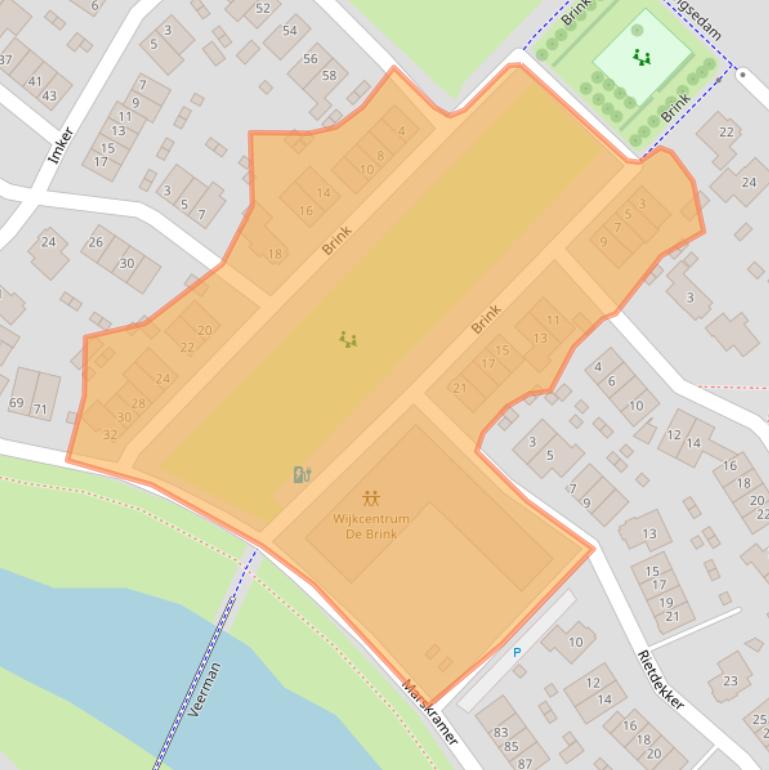 Kaart van postcodegebied 6603JR.