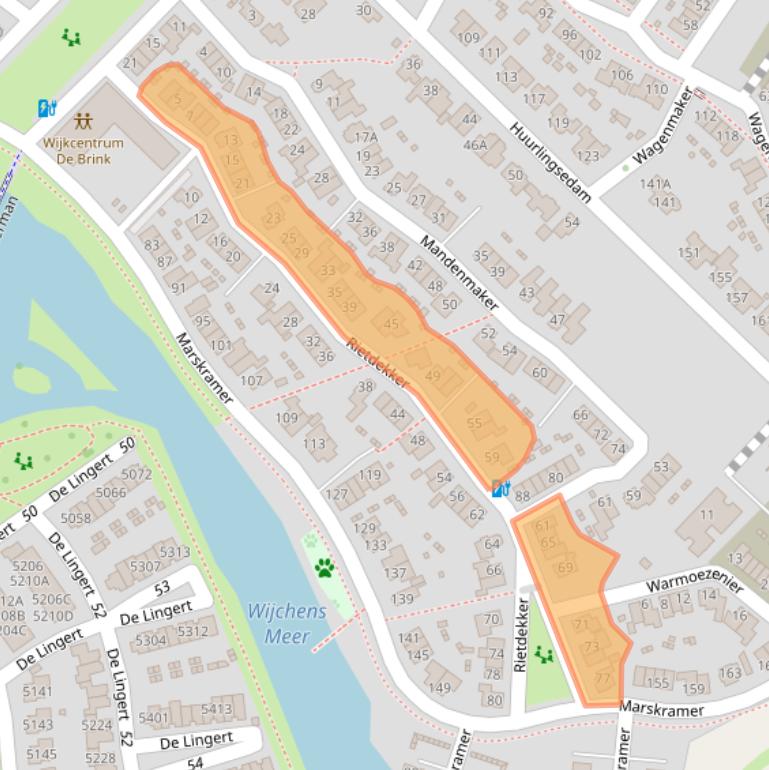 Kaart van postcodegebied 6603JV.